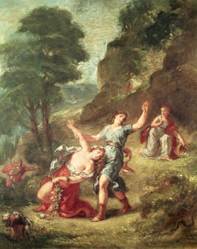 Orpheus und Eurydike, Frühling aus einer Serie der Vier Jahreszeiten, 1862 von Ferdinand Victor Eugene Delacroix